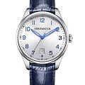 Aerowatch Aerowatch Les Grandes Classiques 42997 AA01  42997 AA01 кварцевые мужские часы серебристый циферблат, браслет кожаный — вид спереди